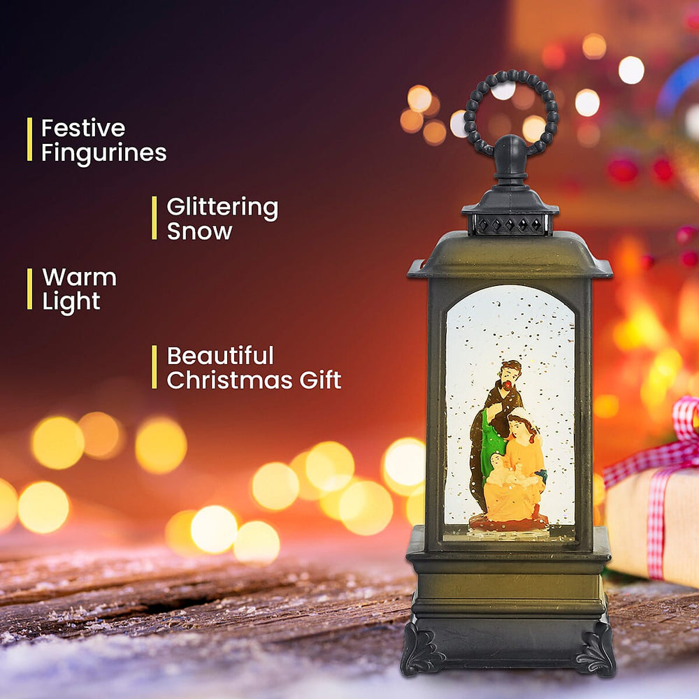 Musical Nativity Lantern (Size 23x8x8Cm) - Requires 3AAA Batteries (Not Incld)