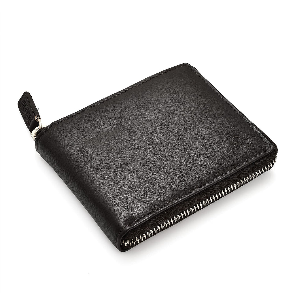 Cow Leather Wallet (Size 1x1x1 cm) - Brown Suede