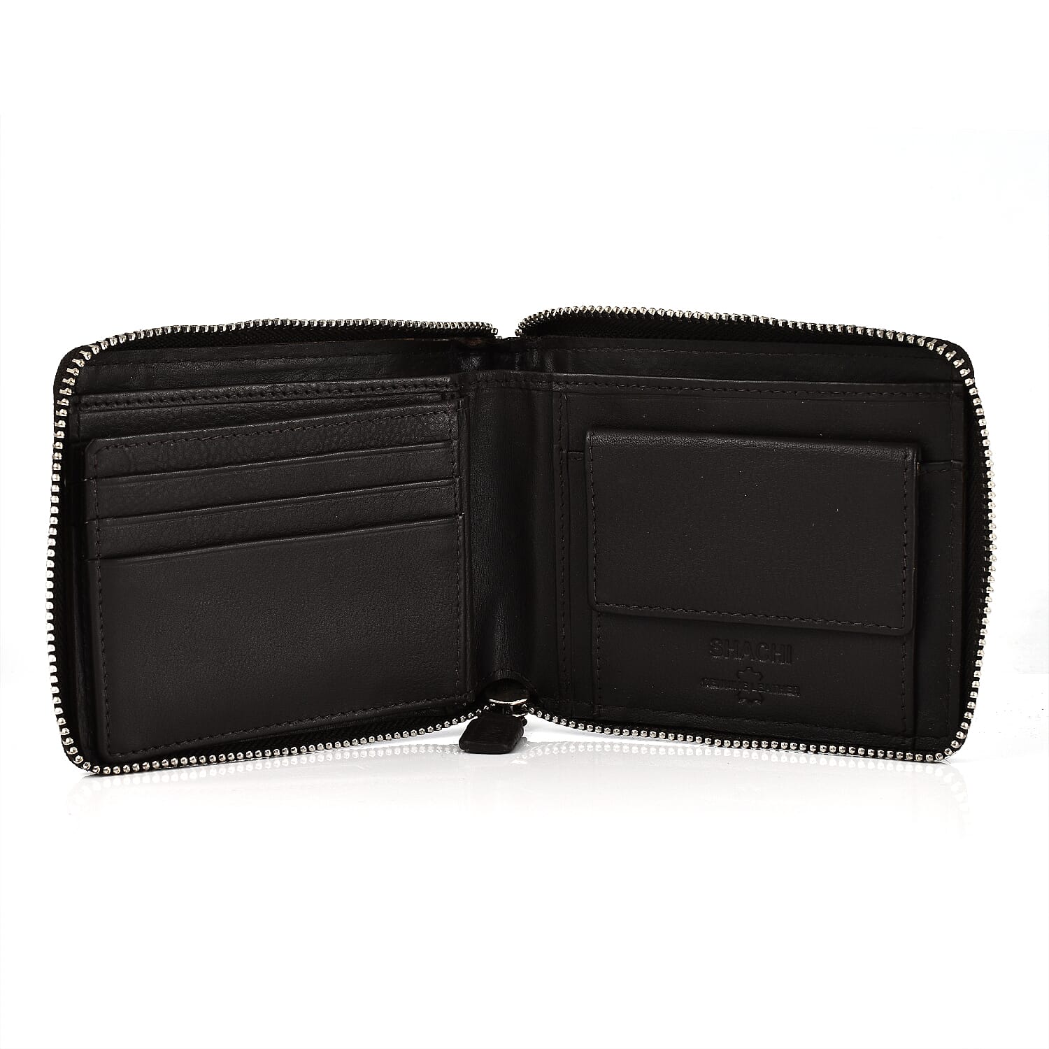 Cow Leather Wallet (Size 1x1x1 cm) - Brown Suede