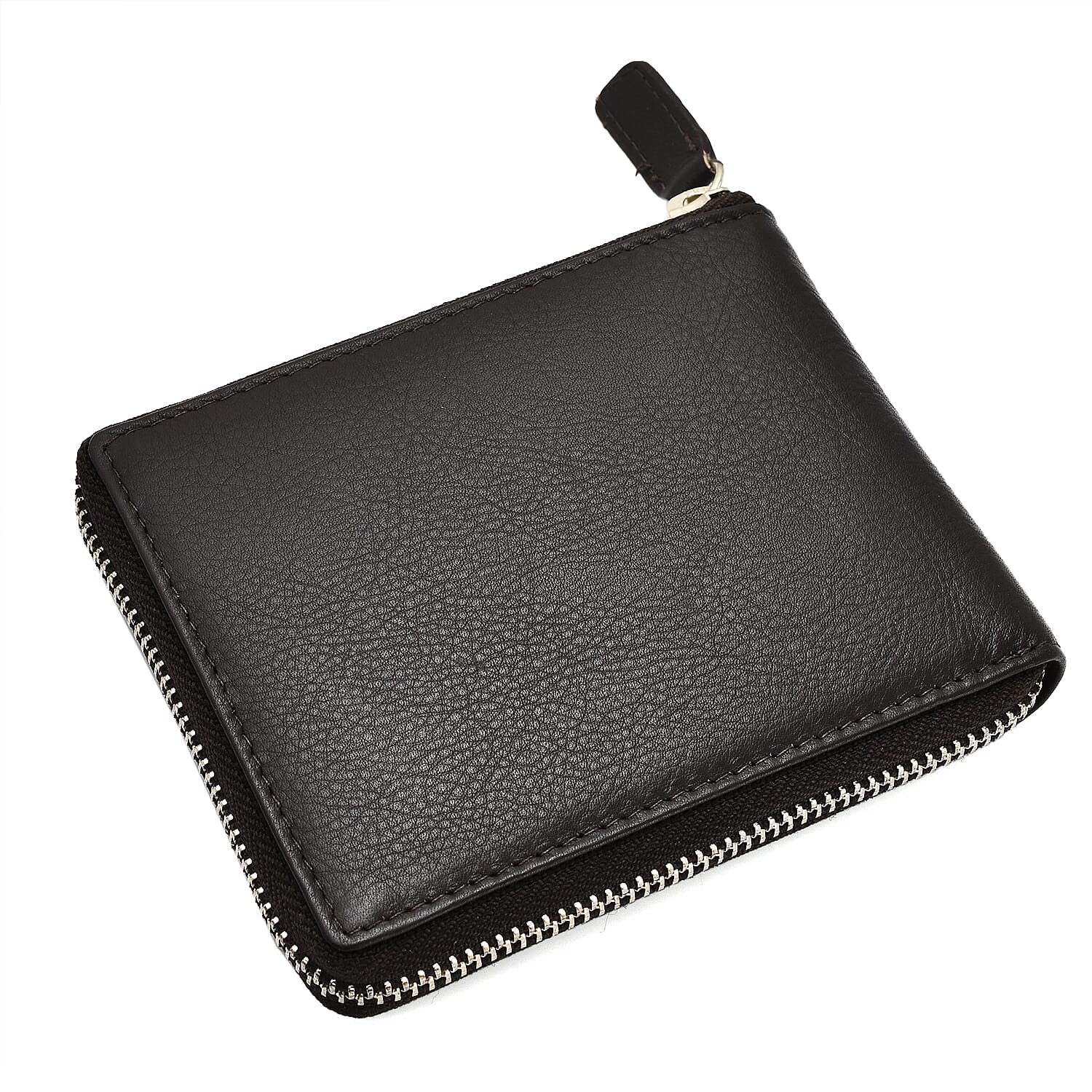 Cow Leather Wallet (Size 1x1x1 cm) - Brown Suede