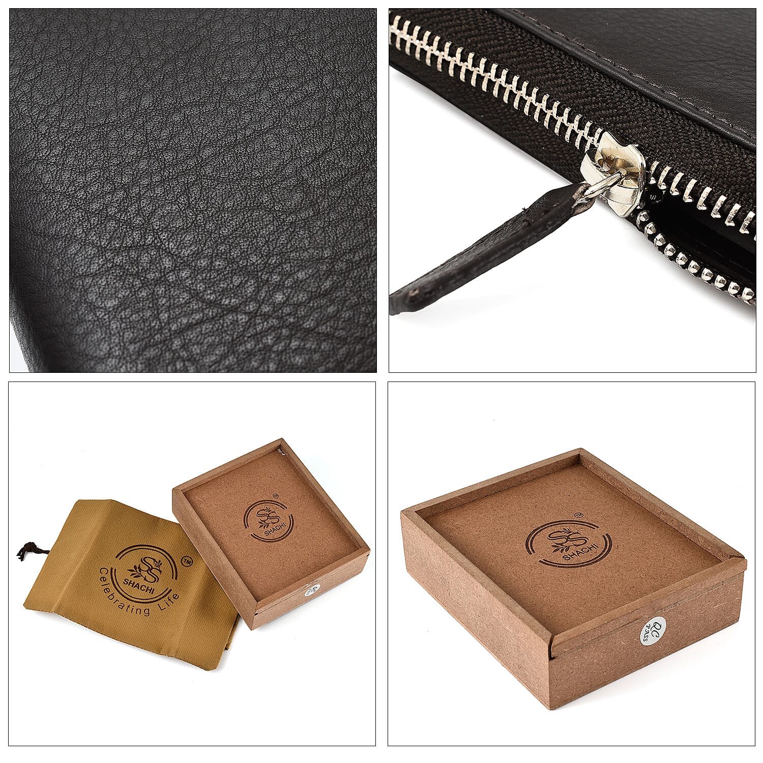Cow Leather Wallet (Size 1x1x1 cm) - Brown Suede