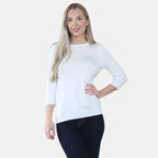 Crew Neck Knit Jumper (Size - 12 to 14) - Ivory