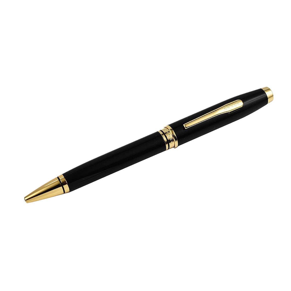 Cross Coventry Ballpoint Pen Black Lacquer with Gold Tone