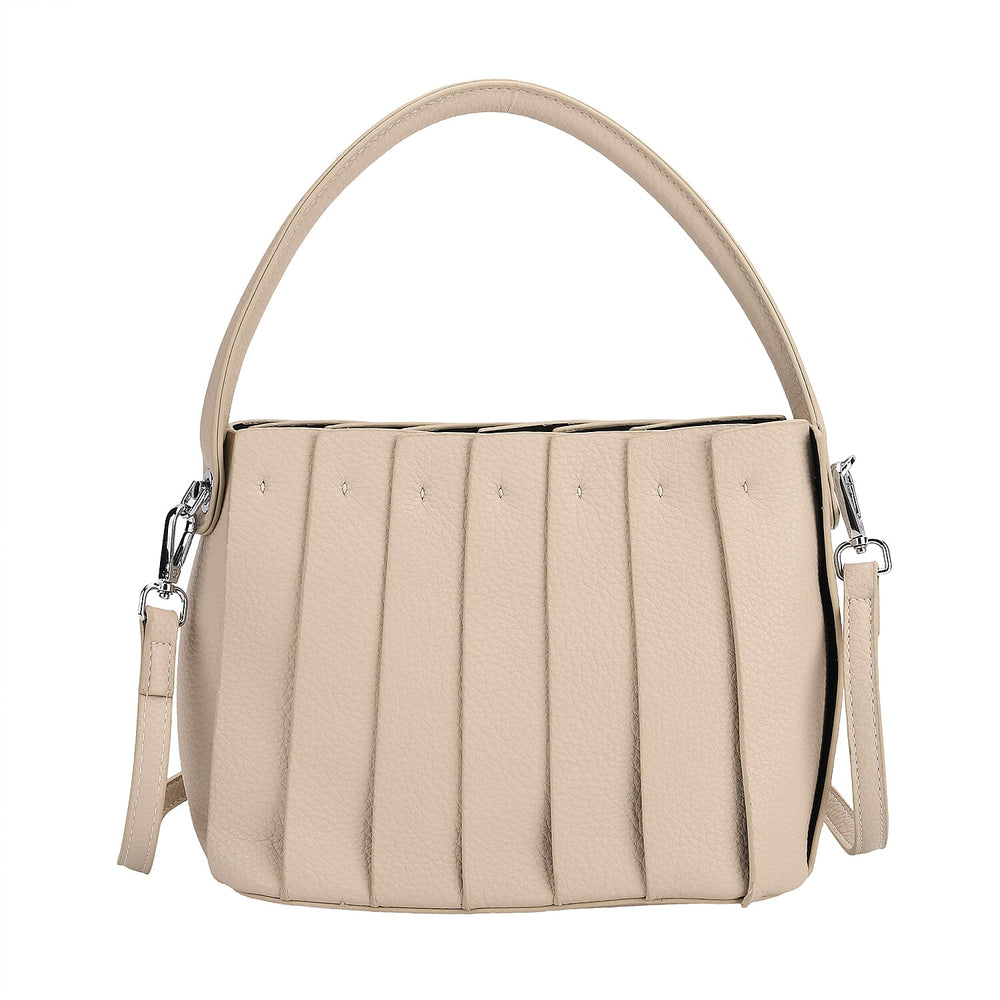 MISS IT OR MISS OUT - Designer inspired Womens Top Handle Shoulder Bag with Adjustable Strap - Beige