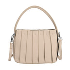 MISS IT OR MISS OUT - Designer inspired Womens Top Handle Shoulder Bag with Adjustable Strap - Beige