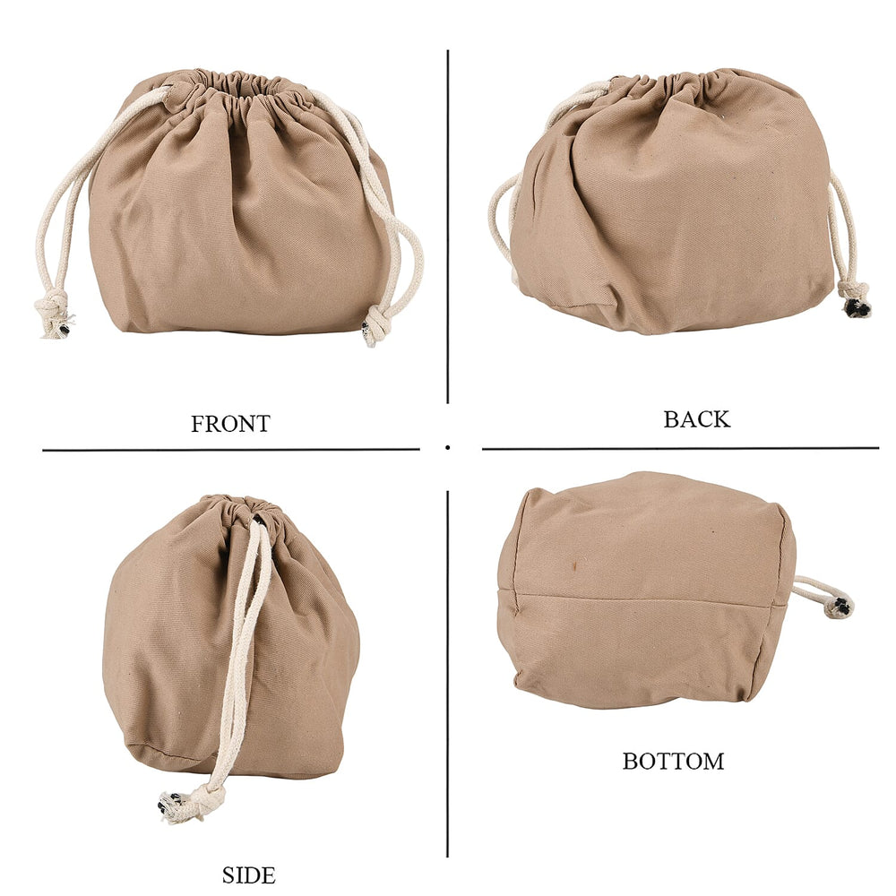 THE AURELLE - Designer Inspired 100%  Genuine Leather Crossbody Sinch Bag with Removable Top-Handle, Embedded Fabric Pouch And Gold-Tone Hardware - Beige
