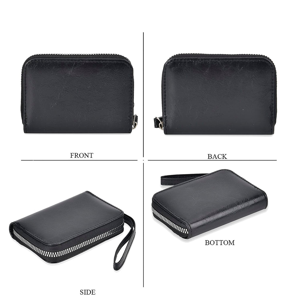 Set of 2- Sling Crossbody Bag with Card Holder - Black