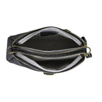 Genuine Leather Classic Crossbody Bag - Black