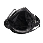 Styled By 100% Genuine Leather Large Crossbody Bag - Black