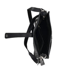 Styled By Patchwork Crossbody Bag with Adjustable Shoulder Strap - Black