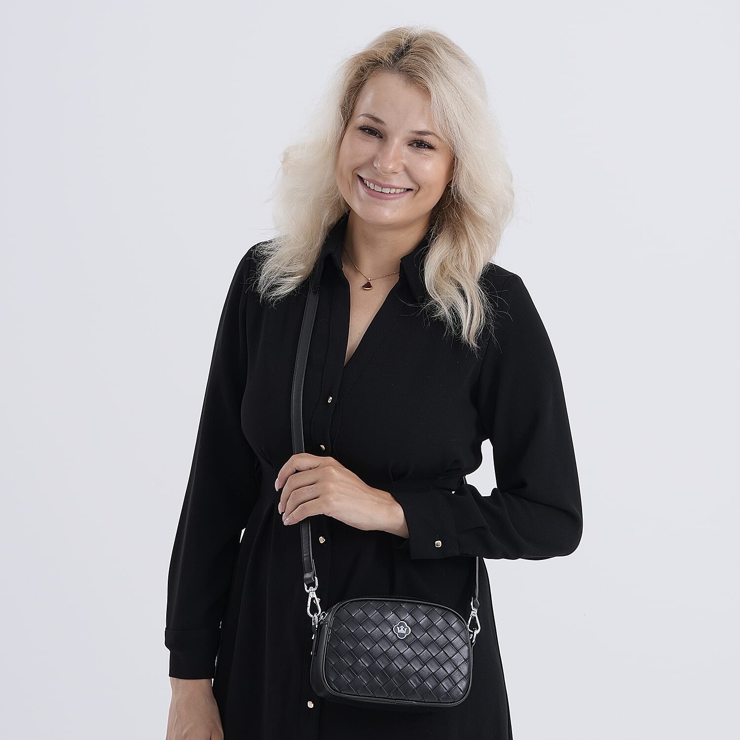 BIG BLACK FRIDAY DEAL - Genuine leather Crossbody Bag  - Black