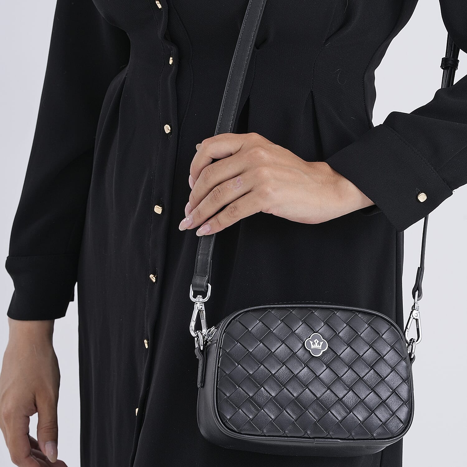 BIG BLACK FRIDAY DEAL - Genuine leather Crossbody Bag  - Black