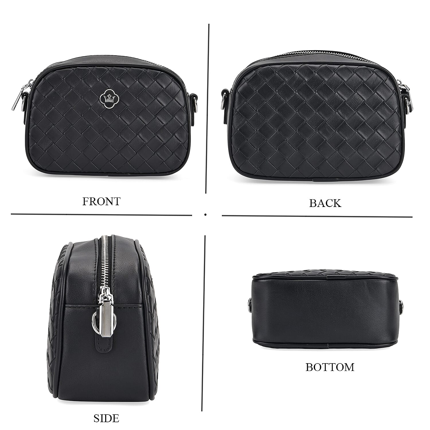 BIG BLACK FRIDAY DEAL - Genuine leather Crossbody Bag  - Black