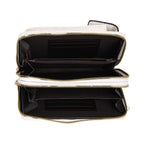 Set of 2 Quilted Cellphone Bags - Black - White