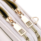 Set of 2 Quilted Cellphone Bags - Black - White