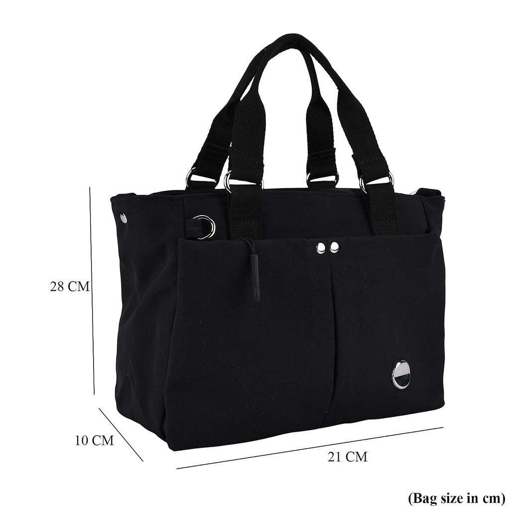 Water-Resistant Travel Top-Handle Tote Bag with Adjustable Crossbody Strap