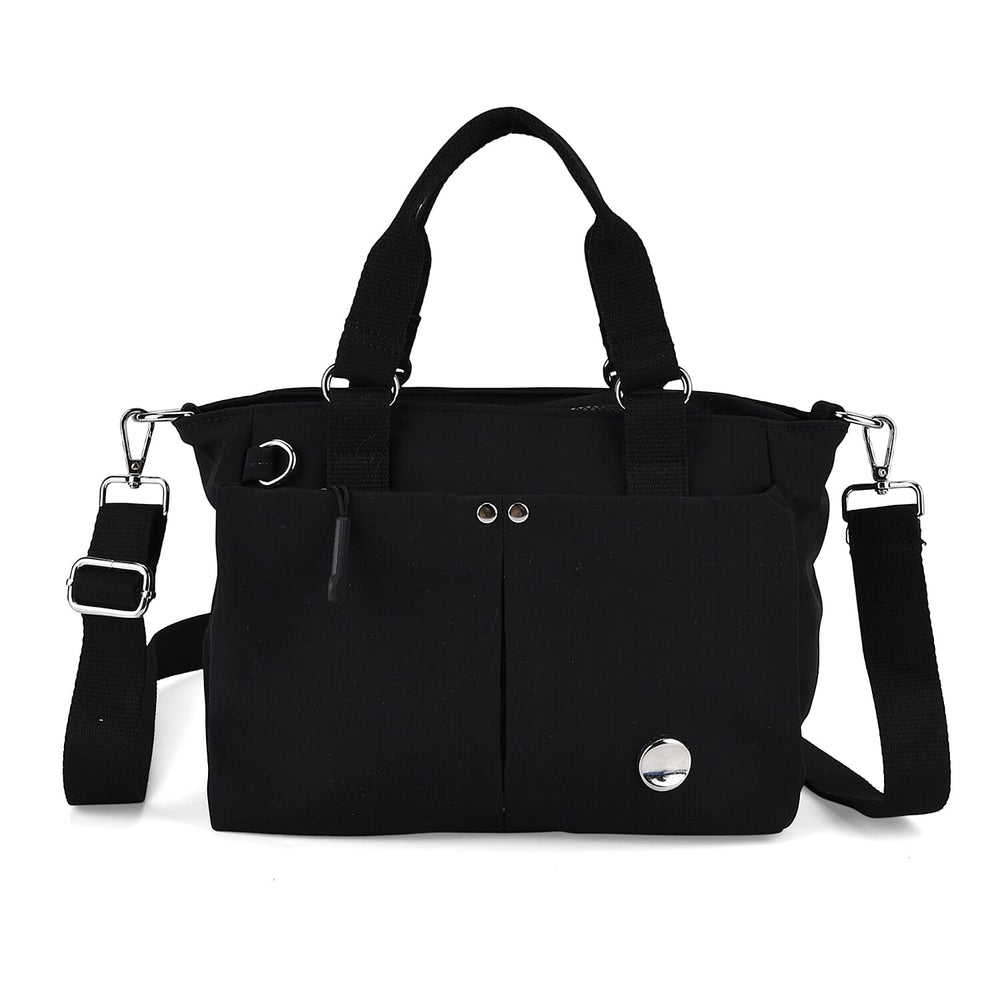 Water-Resistant Travel Top-Handle Tote Bag with Adjustable Crossbody Strap