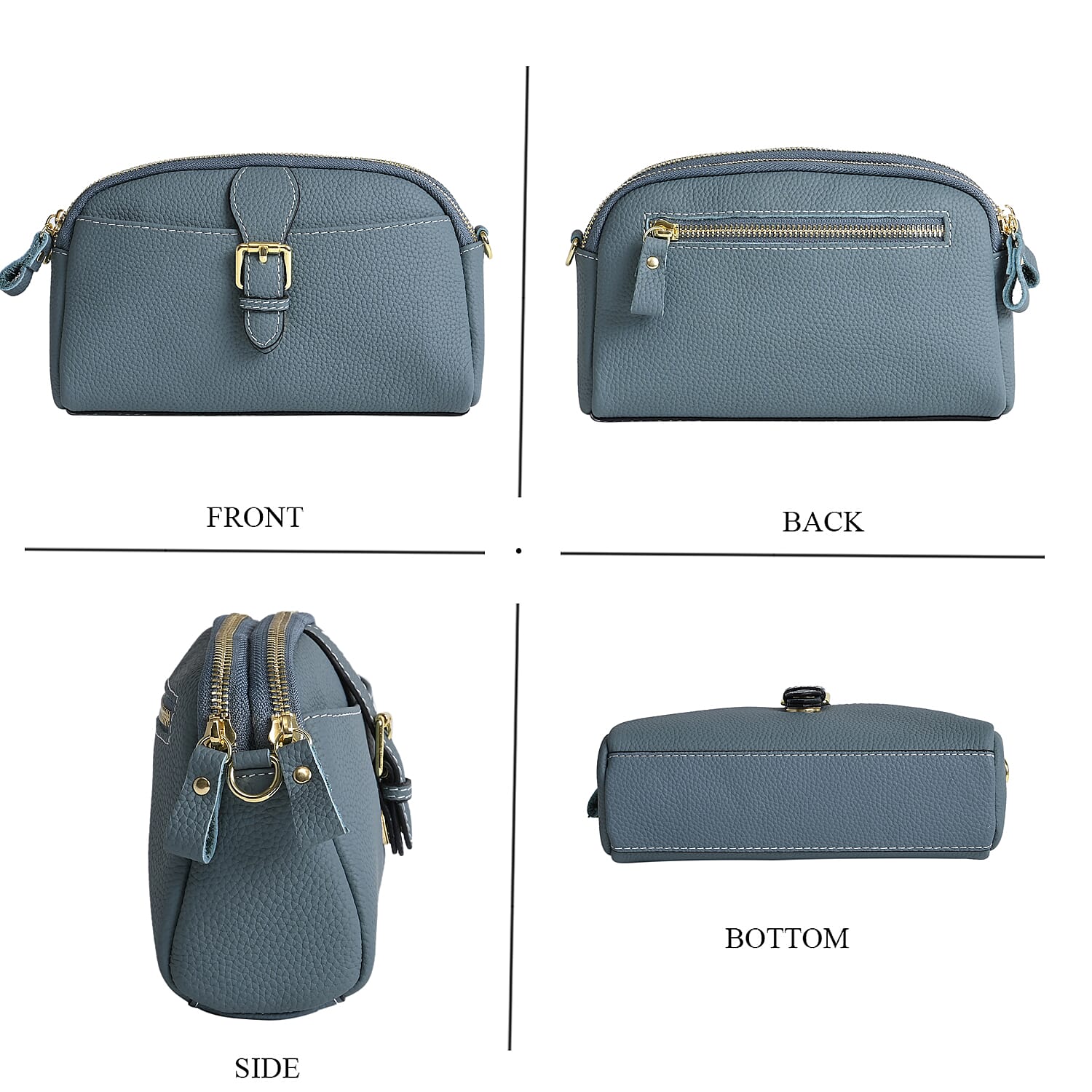 Crossbody Bag (Size - One Size) - Blue & Black