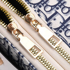 DESIGNER INSPIRED CLOSEOUT- D Letter Pattern Clutch Handbag - Blue