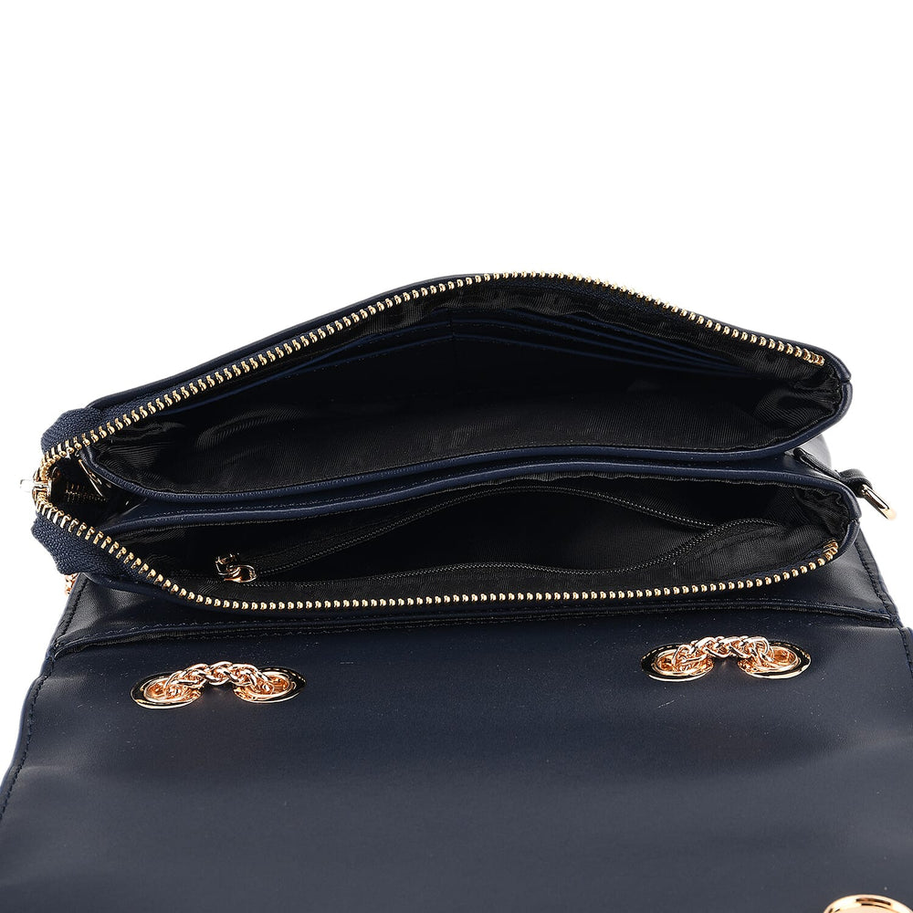 Where Artisans Give Silk a Soul - Limited Edition - Genuine Leather Crossbody Bag with Mulberry Silk Art - Blue - Pink