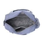 Multi-Pocket Handbag with Crossbody Strap (120 cm) - Blue