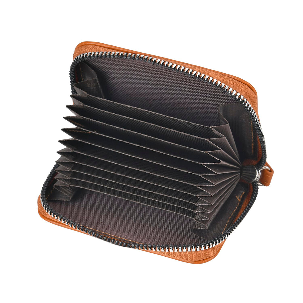 Set of 2- Sling Crossbody Bag with Card Holder - Brown