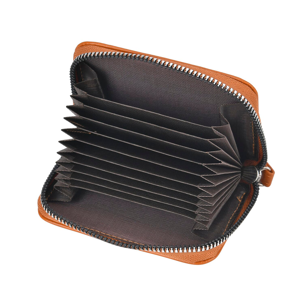 Set of 2- Sling Crossbody Bag with Card Holder - Brown