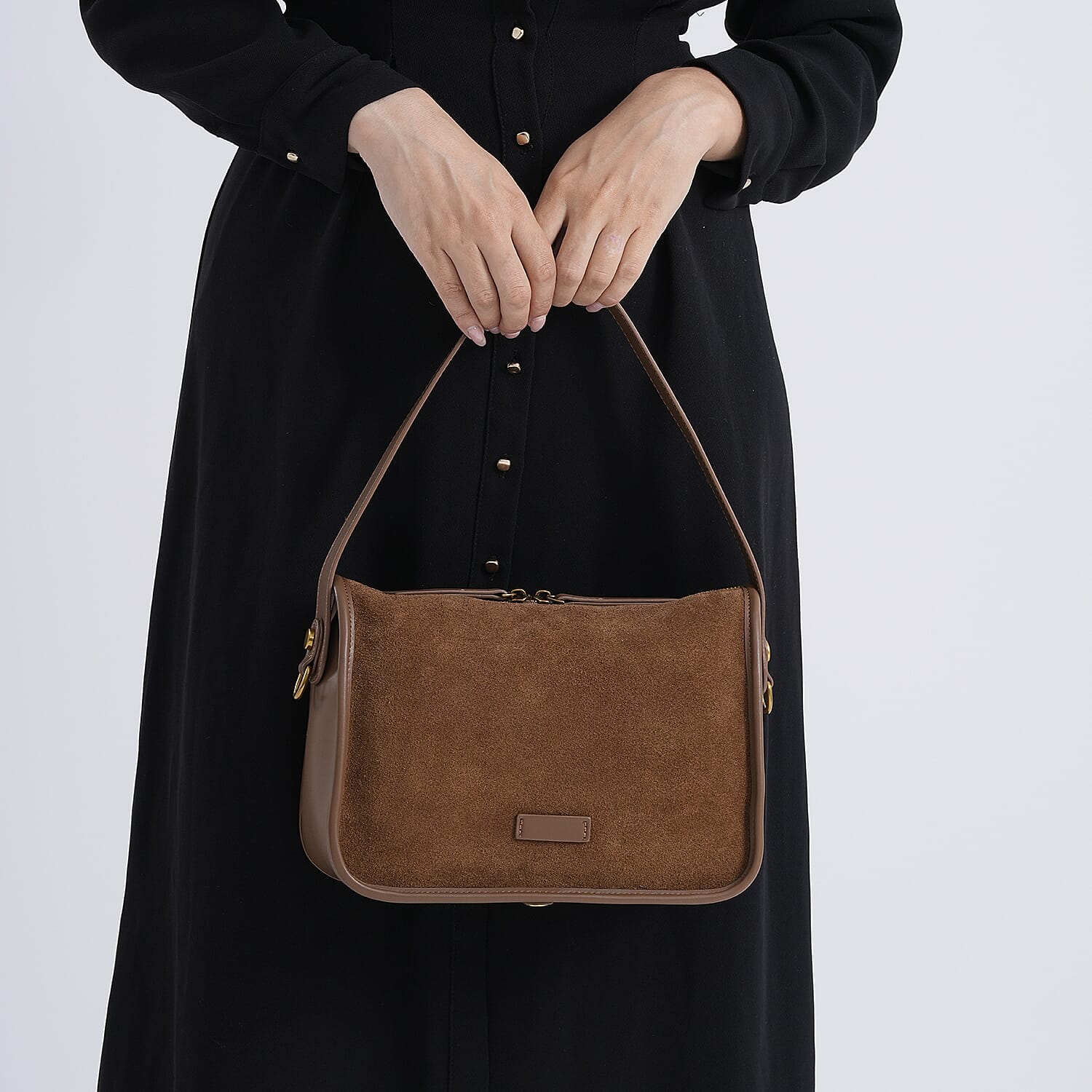Crossbody Bag (Size - One Size) - Brown & Black