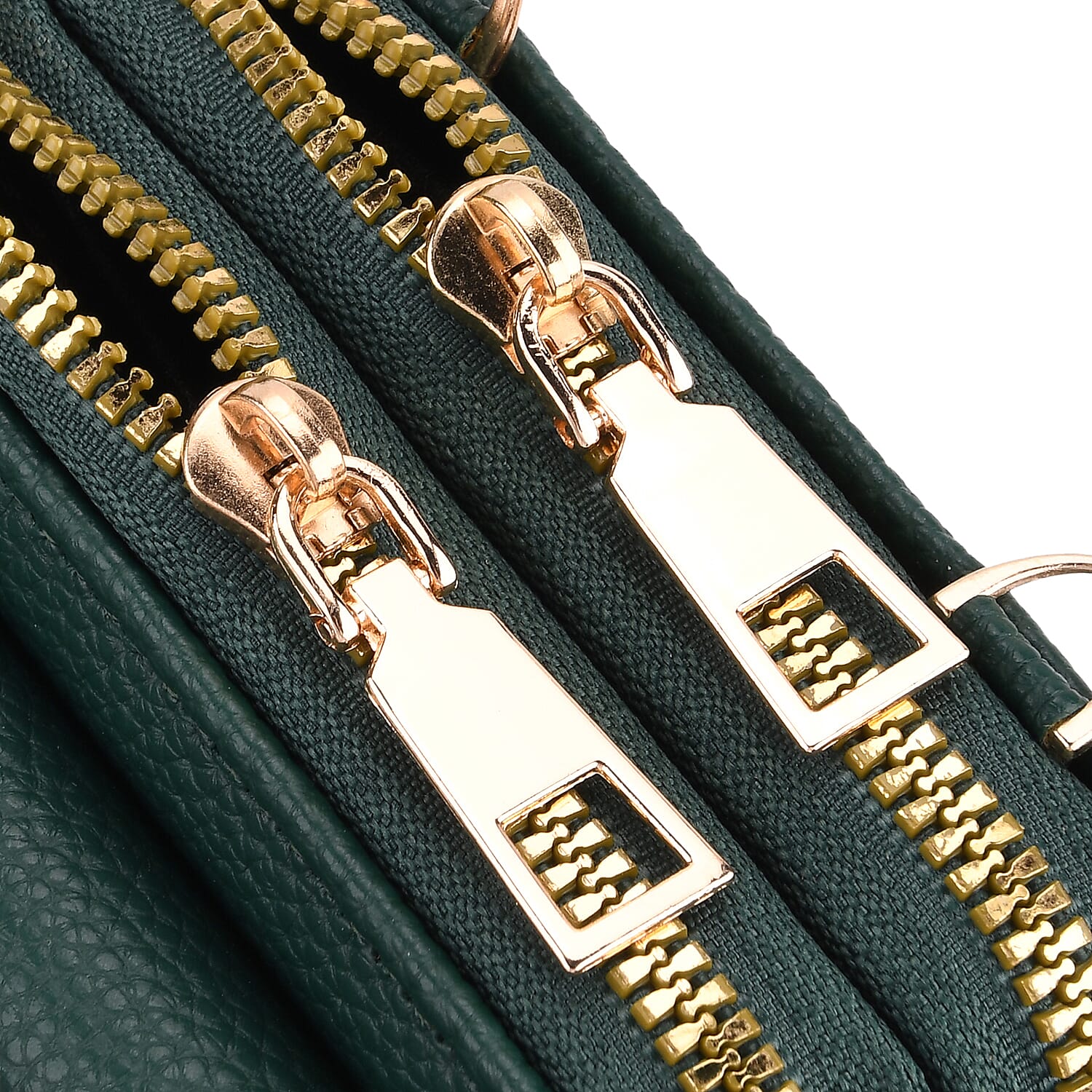 Set of 2 Quilted Cellphone Bags - Brown - Dark Green
