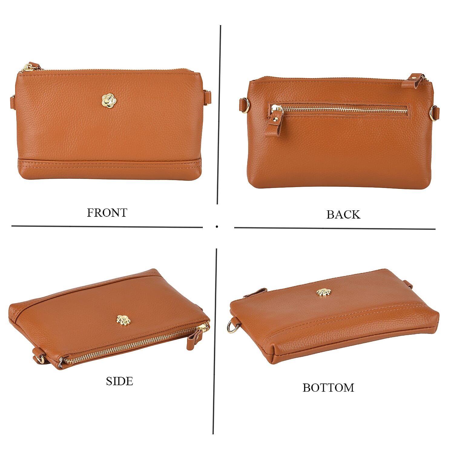 Crossbody Bag (Size - One Size) - Brown