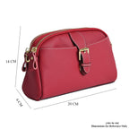 Crossbody Bag (Size - One Size) - Burgundy & Black