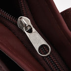 Styled By Patchwork Crossbody Bag with Adjustable Shoulder Strap - Burgundy
