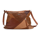 THE SALLY SPECIAL PRICE DEAL - - Styled By 100% Genuine Leather Large Crossbody Bag - Camel