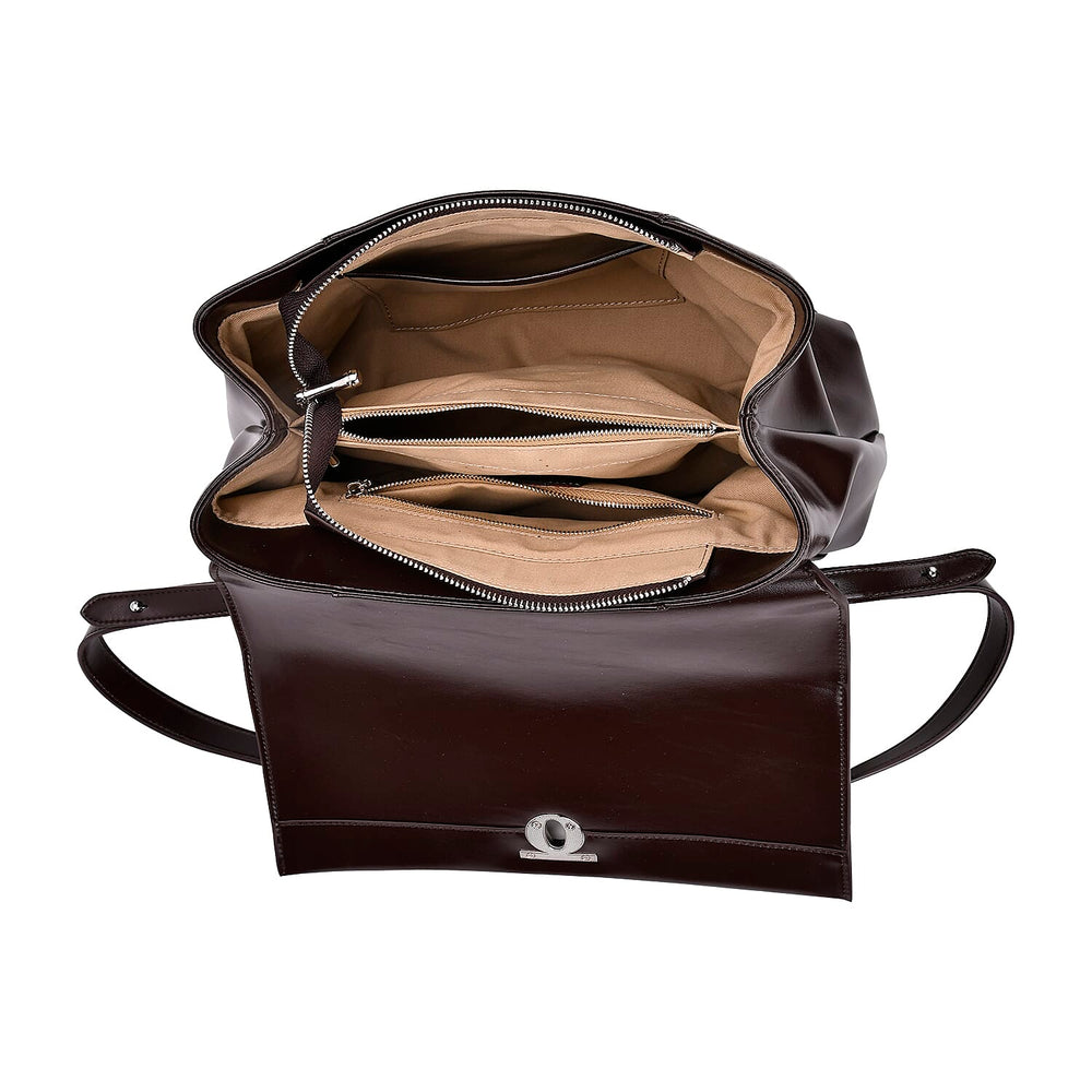 Crossbody Bag (Size - One Size) - Coffee - Brown With Complimentary Bag