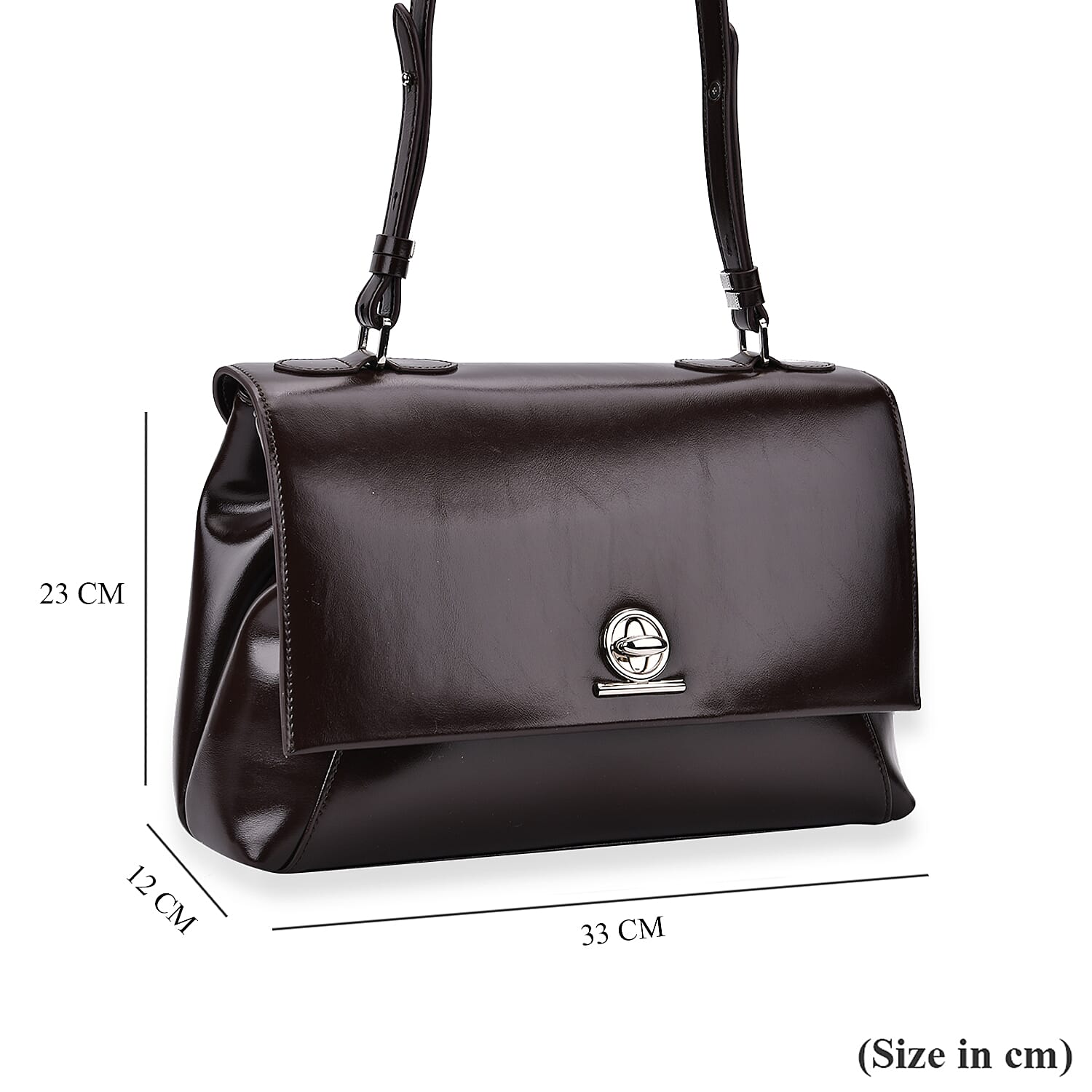 Crossbody Bag (Size - One Size) - Coffee - Brown With Complimentary Bag