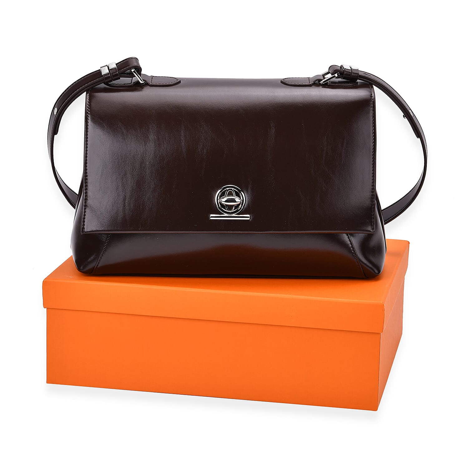Crossbody Bag (Size - One Size) - Coffee - Brown With Complimentary Bag