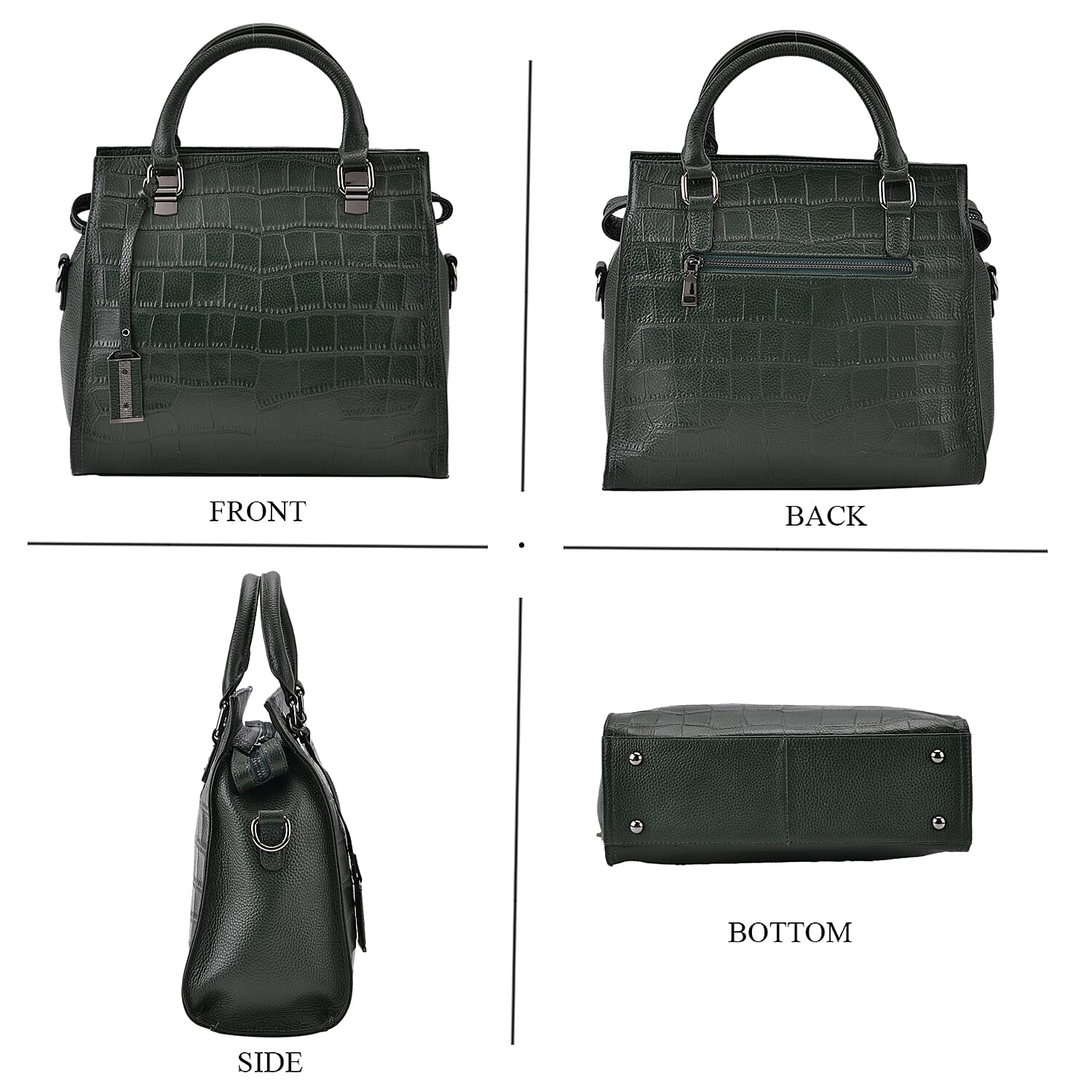 Crossbody Bag (Size - One Size) - Dark Green & Dark Green