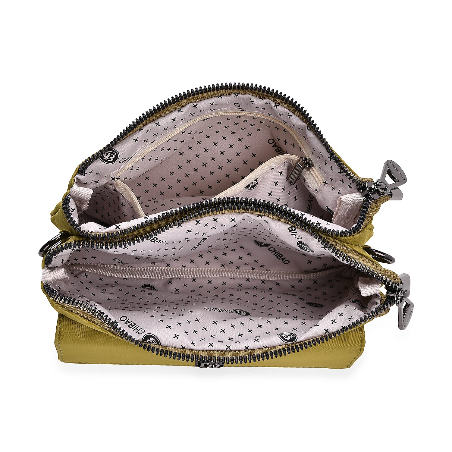 Set of 2 Bags - Crossbody - Waist Bag - Dark - Olive Green