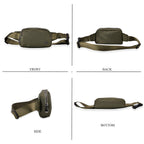 Set of 2 Bags - Crossbody - Waist Bag - Dark - Olive Green