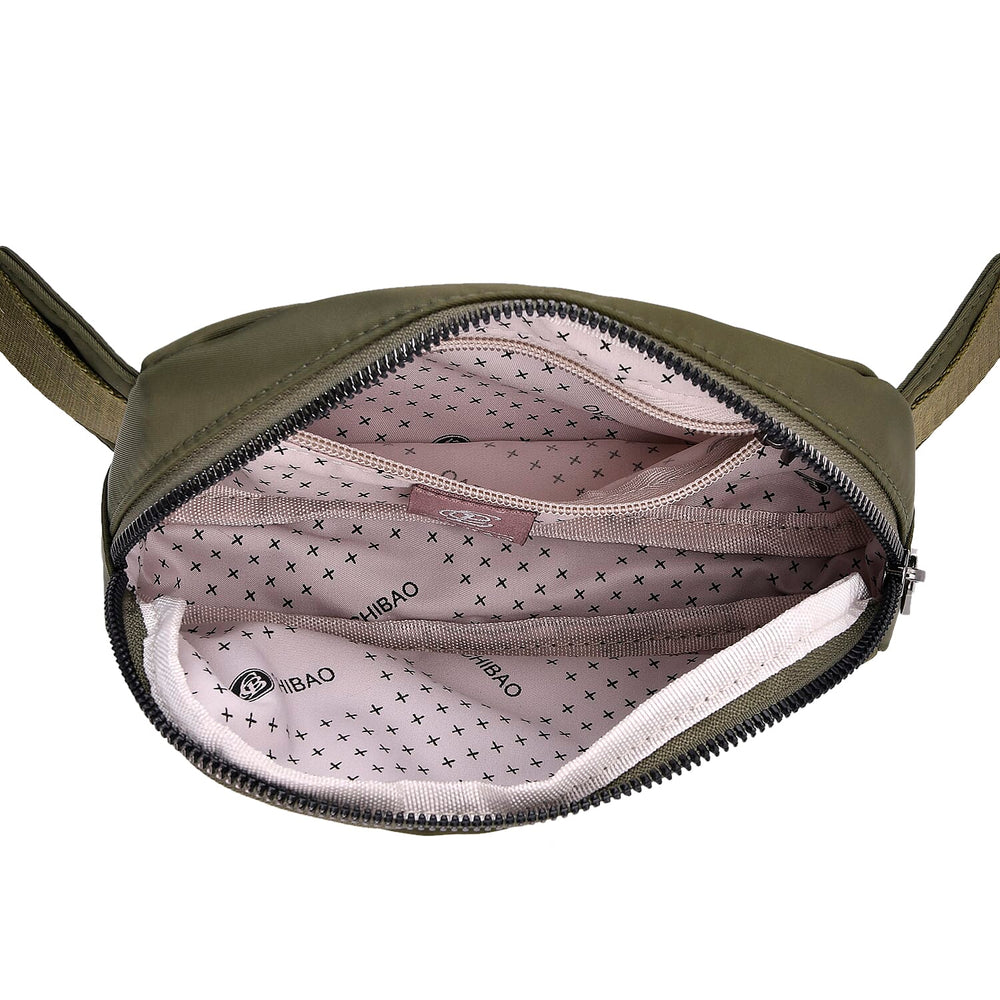 Set of 2 Bags - Crossbody - Waist Bag - Dark - Olive Green