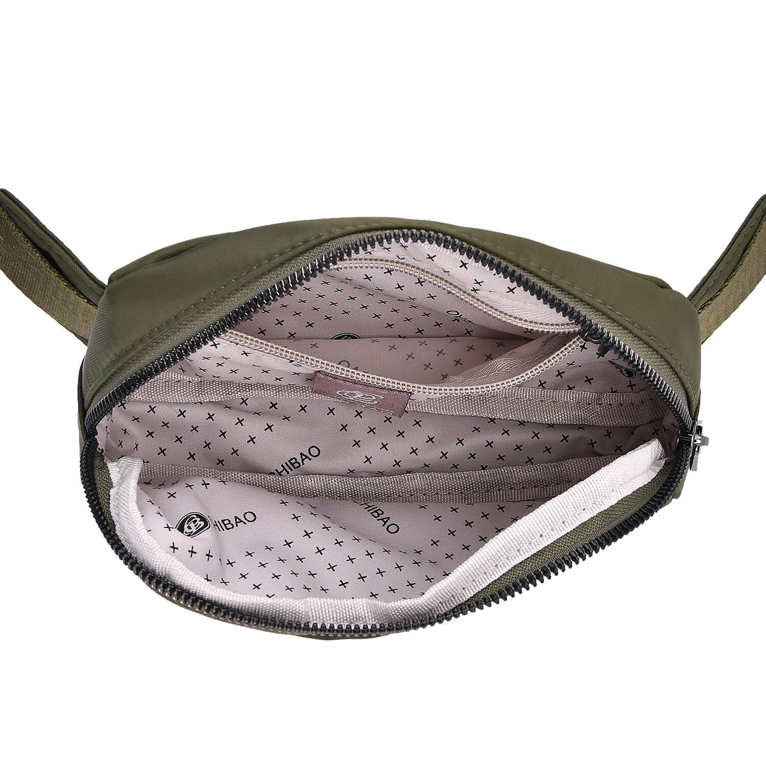Set of 2 Bags - Crossbody - Waist Bag - Dark - Olive Green