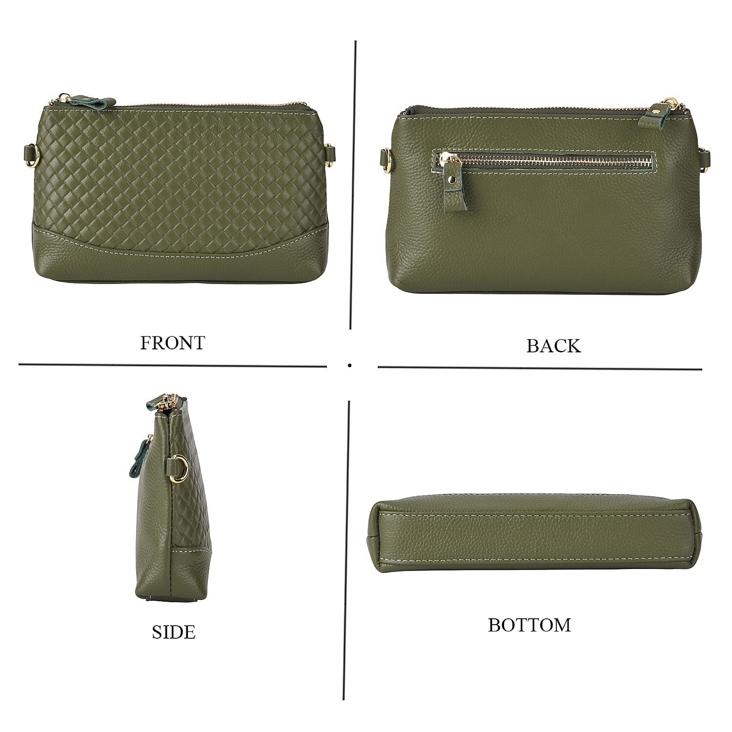 Crossbody Bag (Size - One Size) - Dark Green