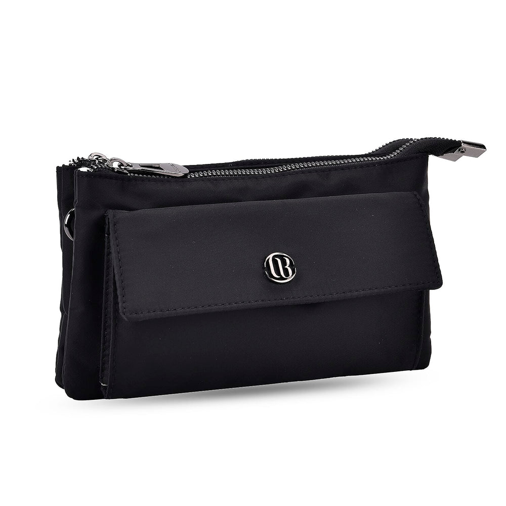 Set of 2 - Crossbody - Waist Bag - Dark Grey - Black