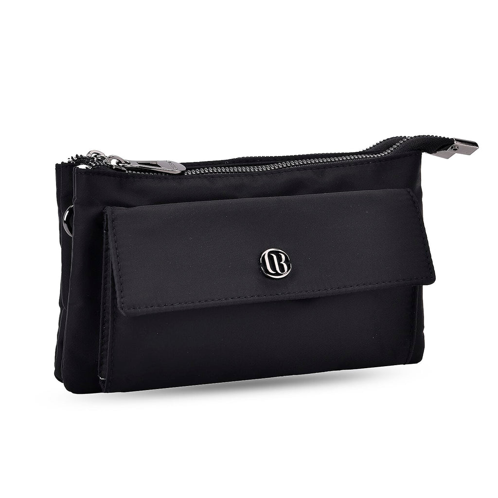 Set of 2 - Crossbody - Waist Bag - Dark Grey - Black