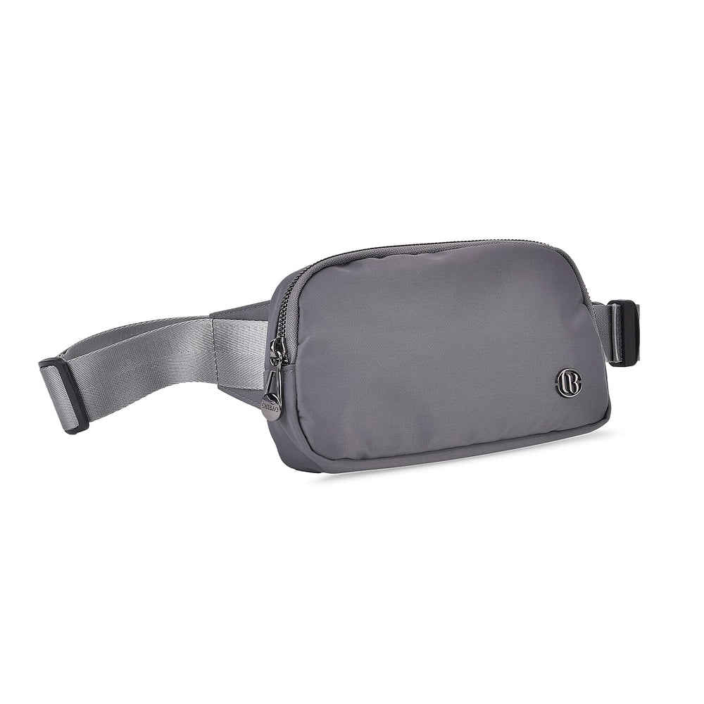 Set of 2 - Crossbody - Waist Bag - Dark Grey - Black