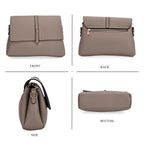 Artisan Sling Bag with Geometric Pattern Strap - Light Brown