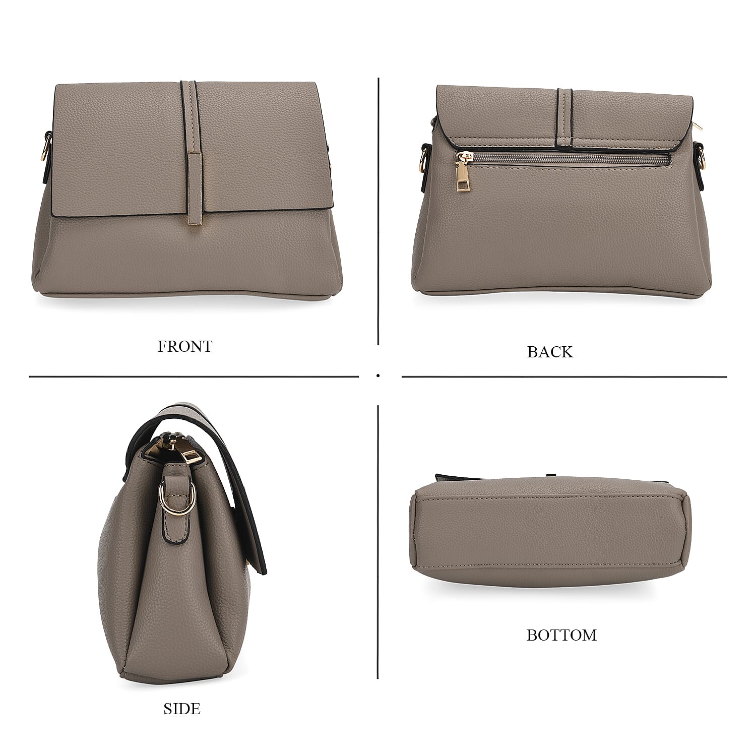 Artisan Sling Bag with Geometric Pattern Strap - Light Brown