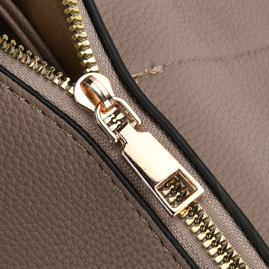 Artisan Sling Bag with Geometric Pattern Strap - Light Brown