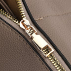 Artisan Sling Bag with Geometric Pattern Strap - Light Brown