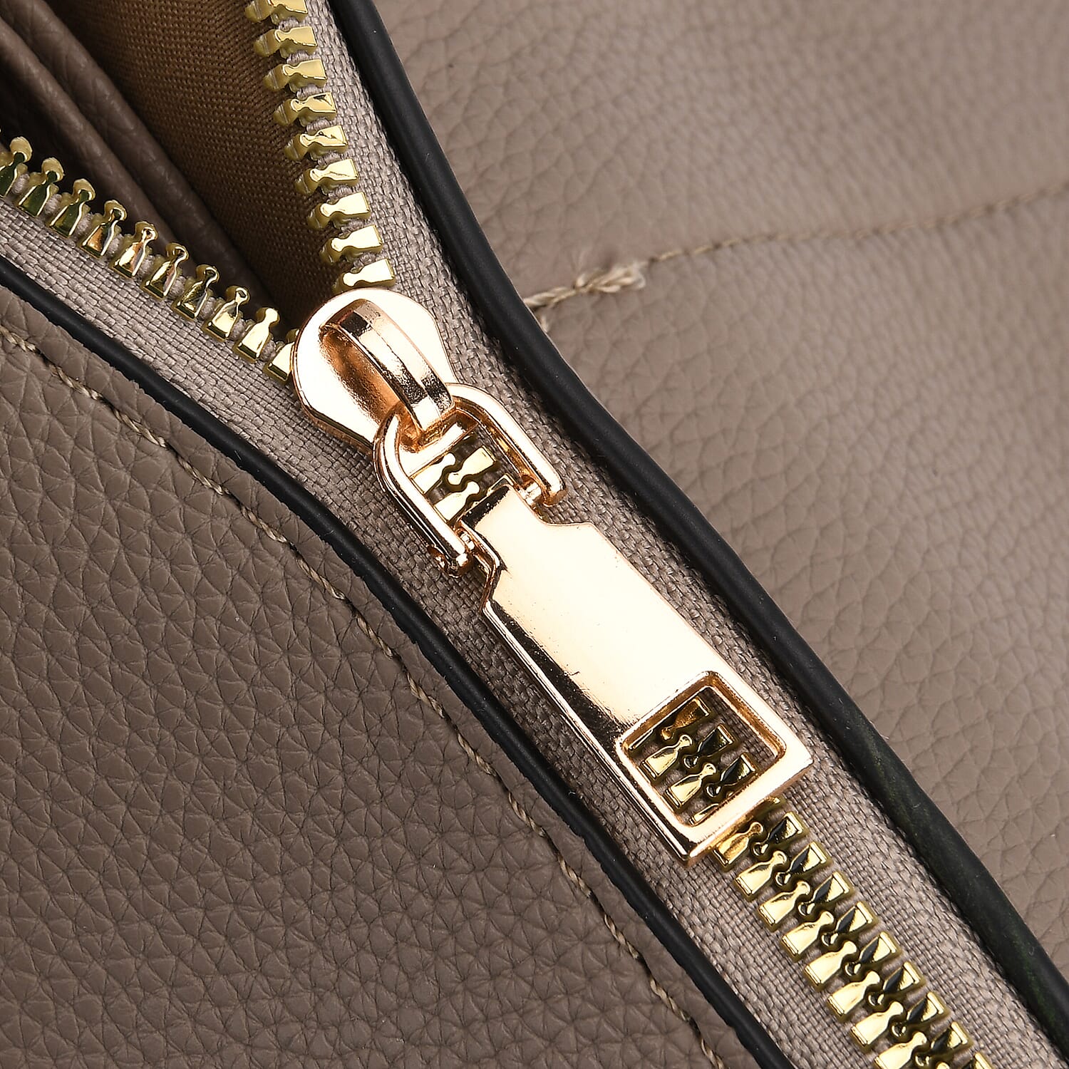 Artisan Sling Bag with Geometric Pattern Strap - Light Brown